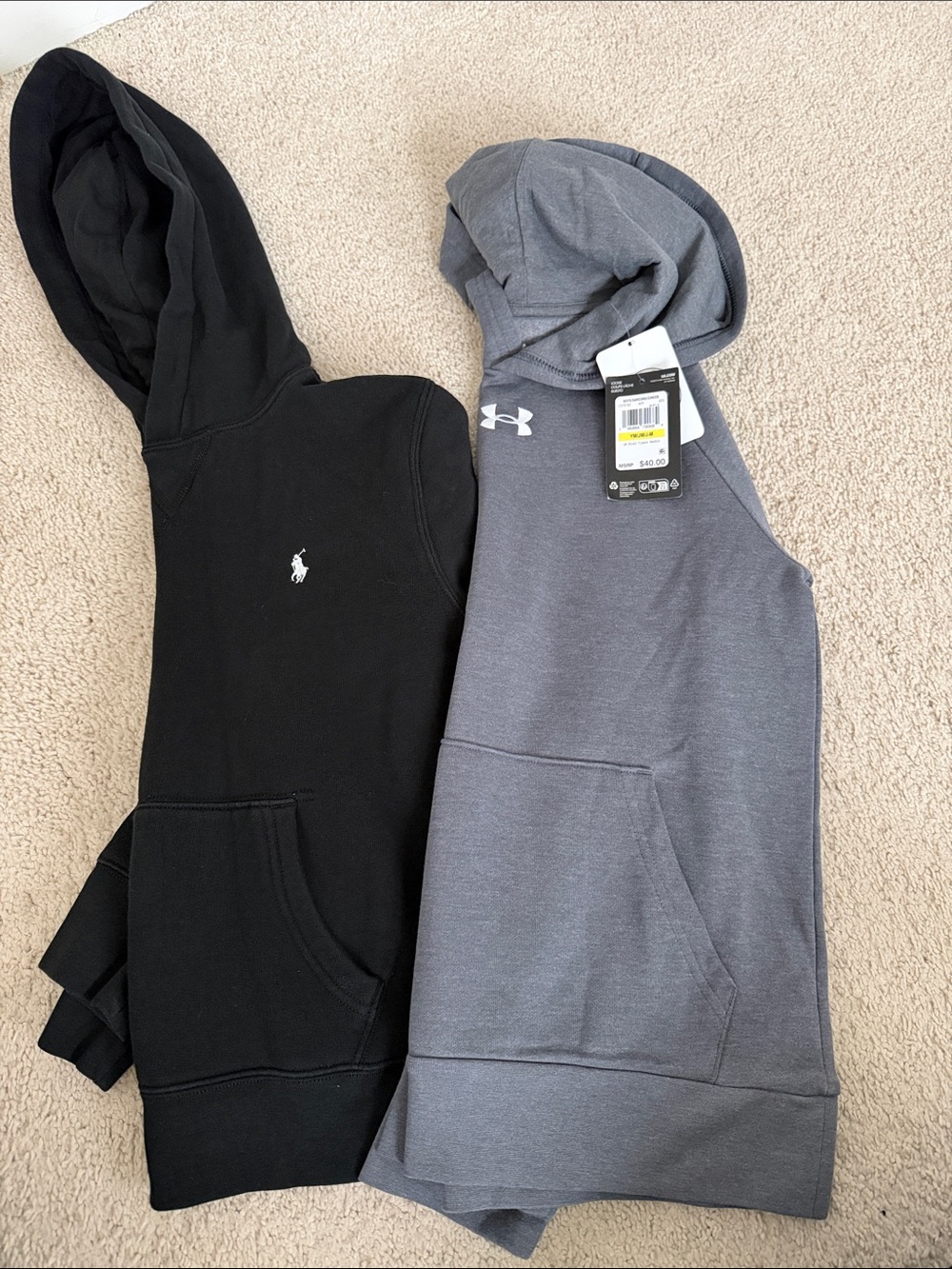 Under Armour Gray Kids' Pullover Hoodie - Lightweight Active Sweatshirt